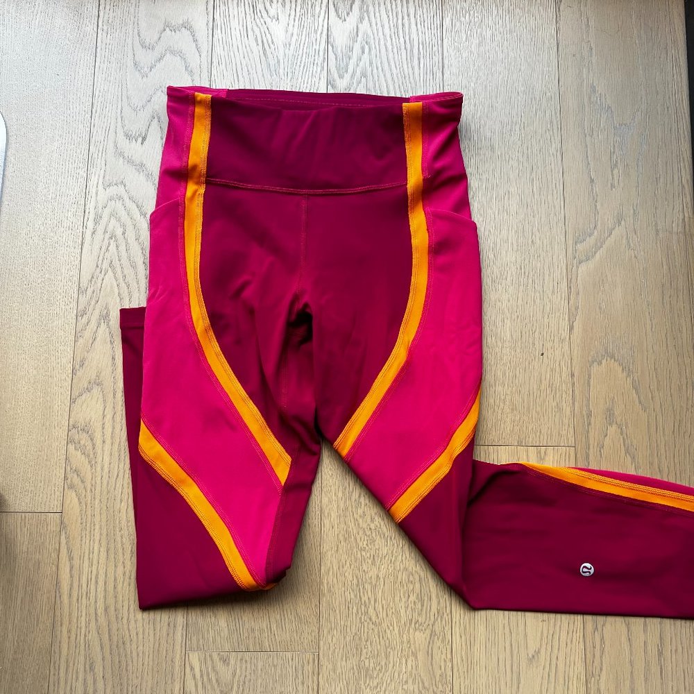 lululemon leggings pink/orange